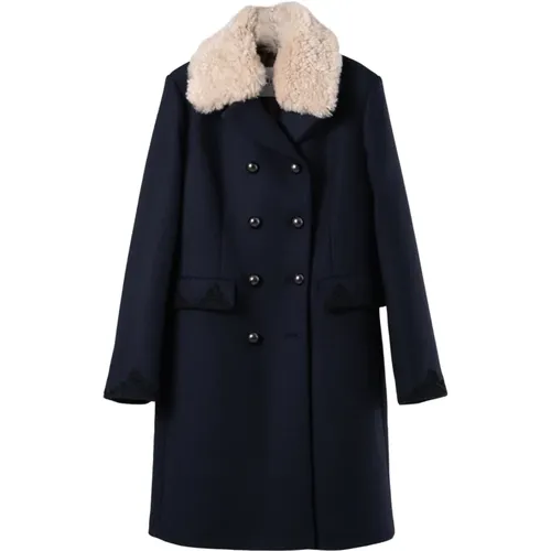 Coats > Double-Breasted Coats - - bazar deluxe - Modalova