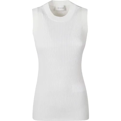 Tops > Sleeveless Tops - - SPORTMAX - Modalova