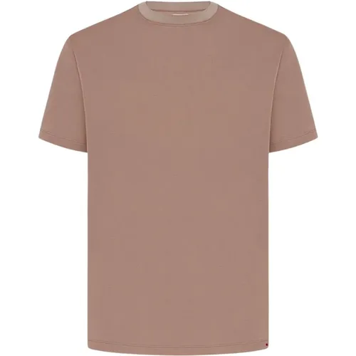 Kiton - Tops > T-Shirts - Purple - Kiton - Modalova