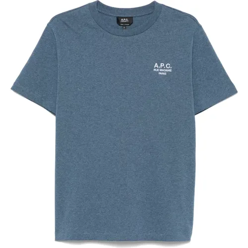 A.p.c. - Tops > T-Shirts - Blue - A.p.c. - Modalova