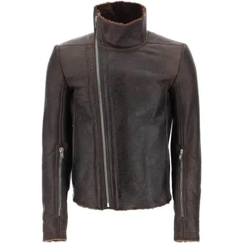 Jackets > Leather Jackets - - Rick Owens - Modalova