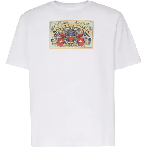 Bally - Tops > T-Shirts - White - Bally - Modalova