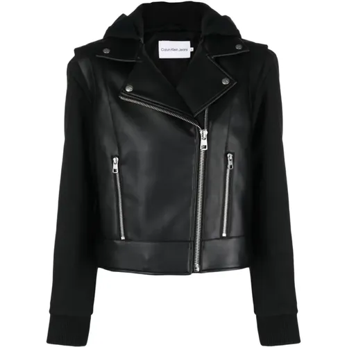 Jackets > Leather Jackets - - Calvin Klein Jeans - Modalova