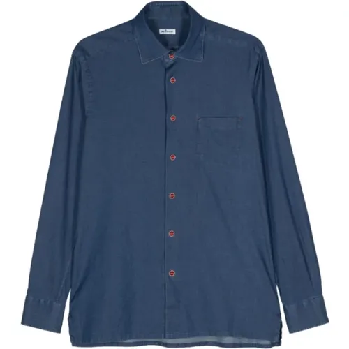 Shirts > Denim Shirts - - Kiton - Modalova