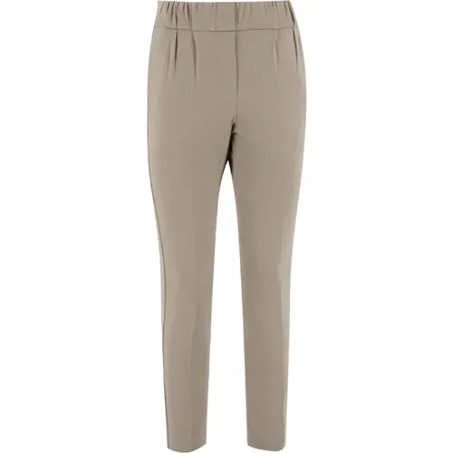 Trousers > Slim-fit Trousers - - Le Tricot Perugia - Modalova