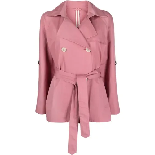 Fay - Coats > Trench Coats - Pink - Fay - Modalova