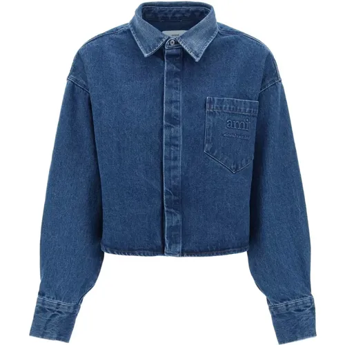 Blouses & Shirts > Denim Shirts - - Ami Paris - Modalova