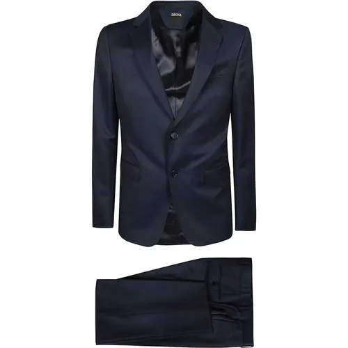 Suits > Suit Sets > Single Breasted Suits - - Ermenegildo Zegna - Modalova