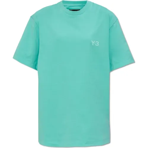 Y-3 - Tops > T-Shirts - Blue - Y-3 - Modalova