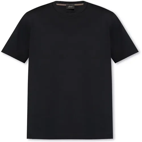 Brioni - Tops > T-Shirts - Black - Brioni - Modalova
