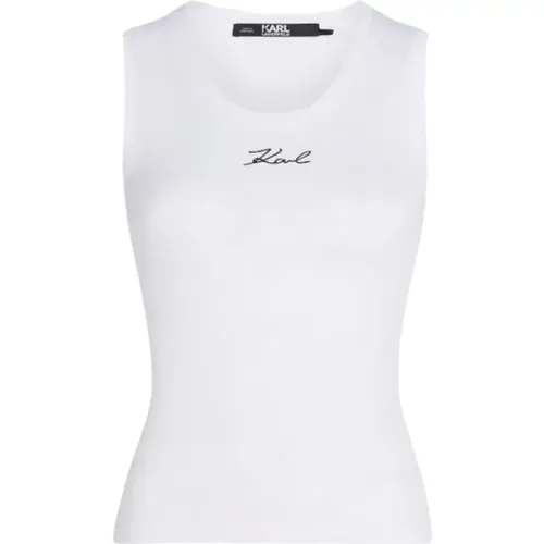 Tops > Sleeveless Tops - - Karl Lagerfeld - Modalova