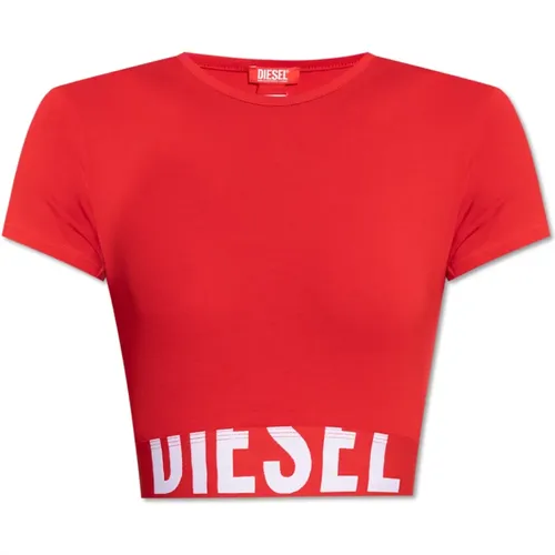 Diesel - Tops > T-Shirts - Red - Diesel - Modalova