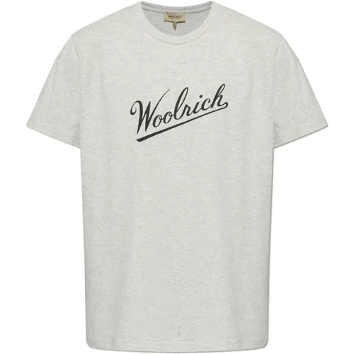 Woolrich - Tops > T-Shirts - Gray - Woolrich - Modalova