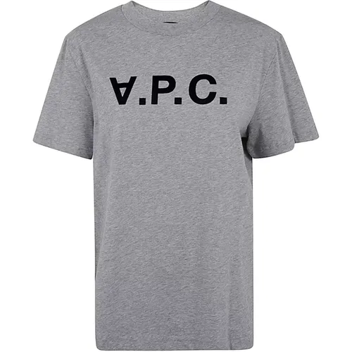 A.p.c. - Tops > T-Shirts - Gray - A.p.c. - Modalova