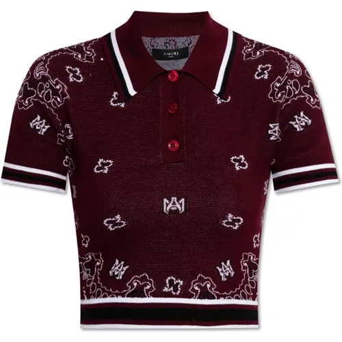 Amiri - Tops > Polo Shirts - Red - Amiri - Modalova