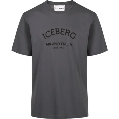 Iceberg - Tops > T-Shirts - Gray - Iceberg - Modalova