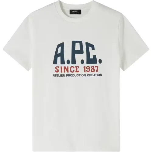 A.p.c. - Tops > T-Shirts - White - A.p.c. - Modalova