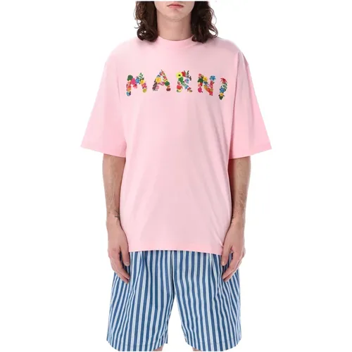 Marni - Tops > T-Shirts - Pink - Marni - Modalova