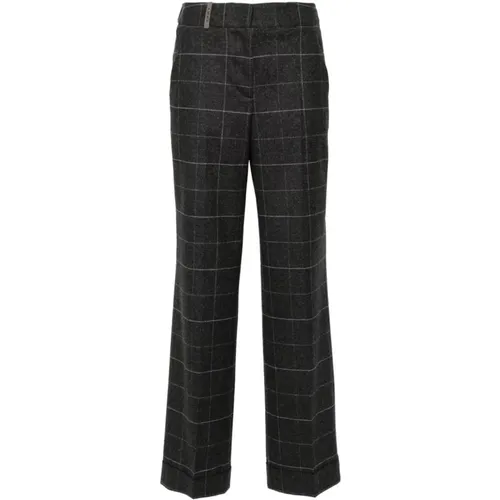 Trousers > Straight Trousers - - PESERICO - Modalova