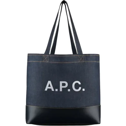 A.p.c. - Bags > Tote Bags - Blue - A.p.c. - Modalova