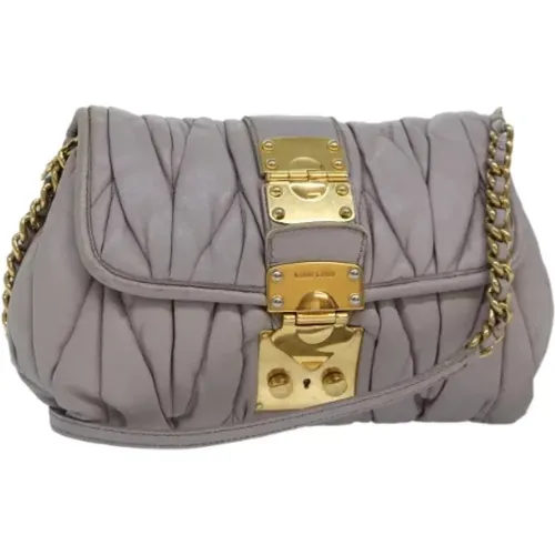 Pre-owned > Pre-owned Bags > Pre-owned Shoulder Bags - - Miu Miu Pre-owned - Modalova