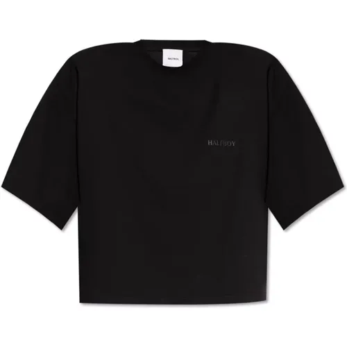 Halfboy - Tops > T-Shirts - Black - Halfboy - Modalova