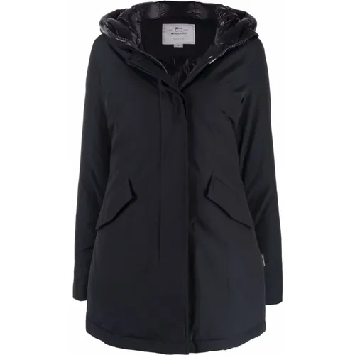 Woolrich - Coats > Parkas - Blue - Woolrich - Modalova