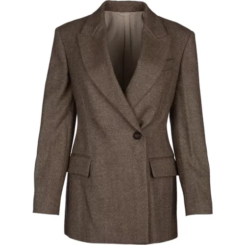 Jackets > Blazers - - BRUNELLO CUCINELLI - Modalova