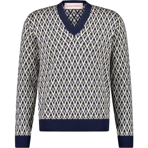 Knitwear > V-neck Knitwear - - Valentino Garavani - Modalova