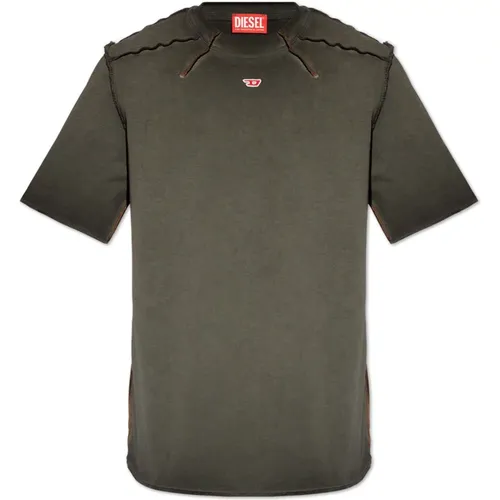 Diesel - Tops > T-Shirts - Gray - Diesel - Modalova