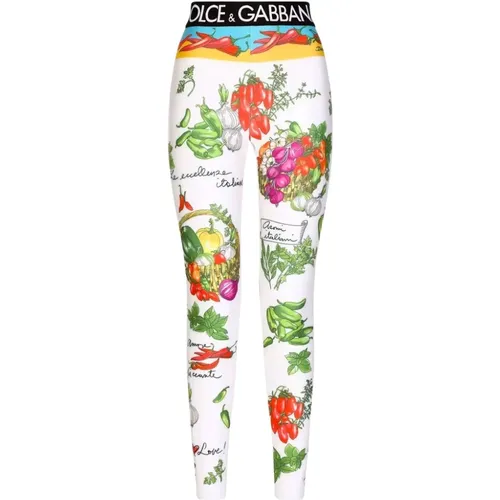 Trousers > Leggings - - Dolce & Gabbana - Modalova