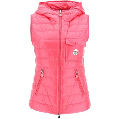 Moncler - Jackets > Vests - Pink - Moncler - Modalova