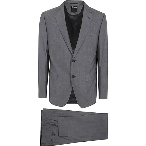 Suits > Suit Sets > Single Breasted Suits - - Ermenegildo Zegna - Modalova