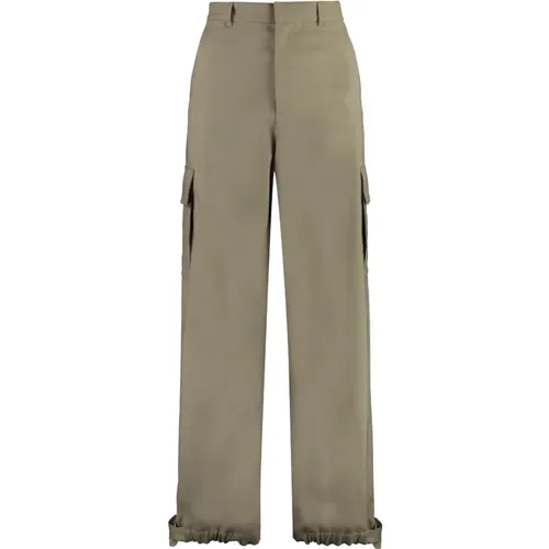 Trousers > Wide Trousers - - Off White - Modalova