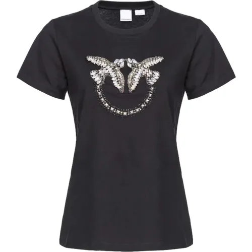 Pinko - Tops > T-Shirts - Black - pinko - Modalova