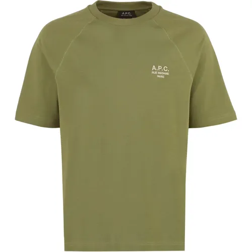 A.p.c. - Tops > T-Shirts - Green - A.p.c. - Modalova