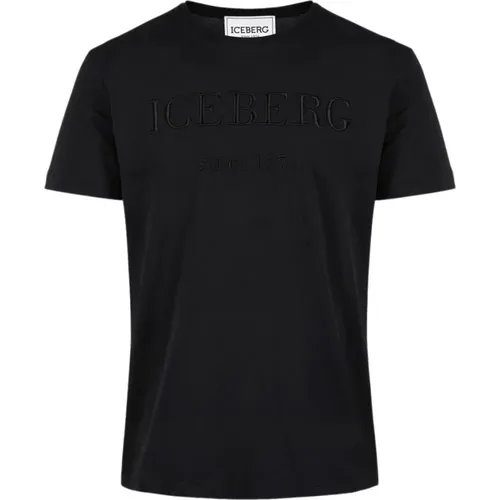 Iceberg - Tops > T-Shirts - Black - Iceberg - Modalova