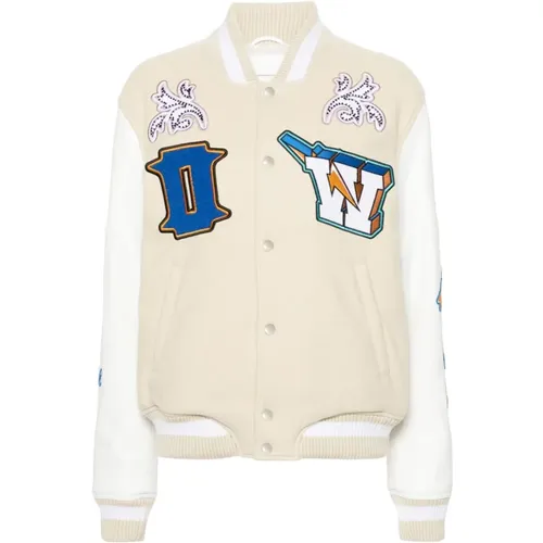 Jackets > Bomber Jackets - - Off White - Modalova