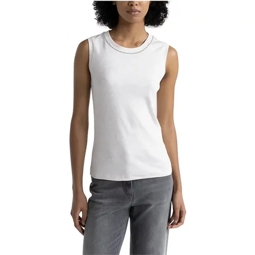 Tops > Sleeveless Tops - - PESERICO - Modalova