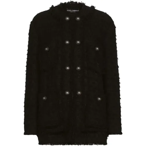 Jackets > Tweed Jackets - - Dolce & Gabbana - Modalova