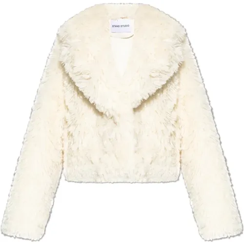 Jackets > Faux Fur & Shearling Jackets - - Stand Studio - Modalova