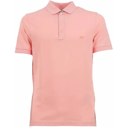 Fay - Tops > Polo Shirts - Pink - Fay - Modalova