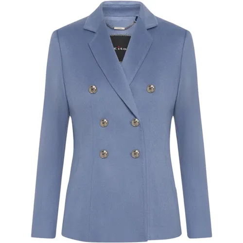 Kiton - Jackets > Blazers - Blue - Kiton - Modalova