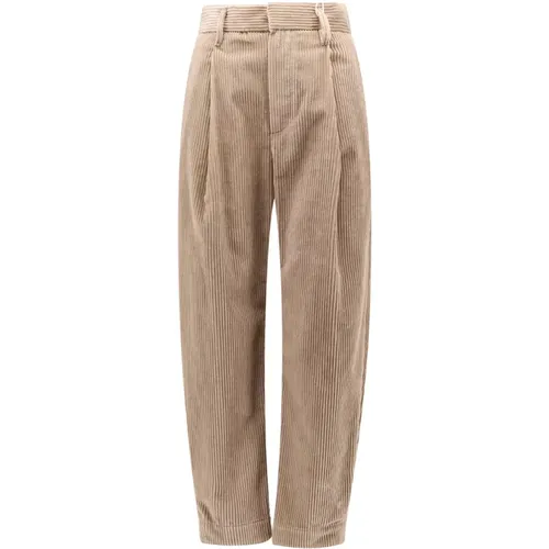 Trousers > Straight Trousers - - BRUNELLO CUCINELLI - Modalova