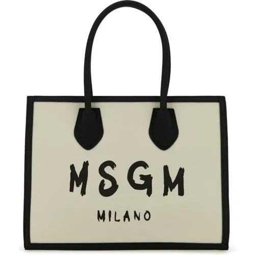 Msgm - Bags > Tote Bags - Beige - Msgm - Modalova