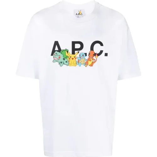 A.p.c. - Tops > T-Shirts - White - A.p.c. - Modalova
