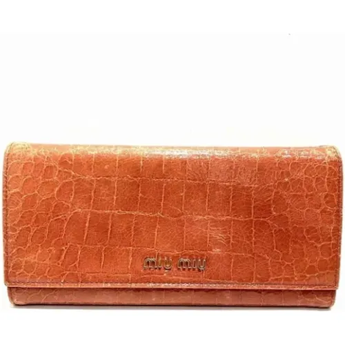 Pre-owned > Pre-owned Accessories > Pre-owned Wallets - - Miu Miu Pre-owned - Modalova