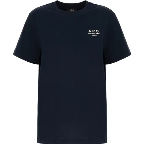 A.p.c. - Tops > T-Shirts - Blue - A.p.c. - Modalova