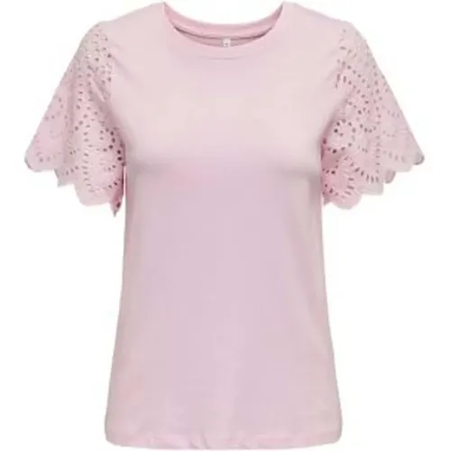 Only - Tops > T-Shirts - Pink - Only - Modalova