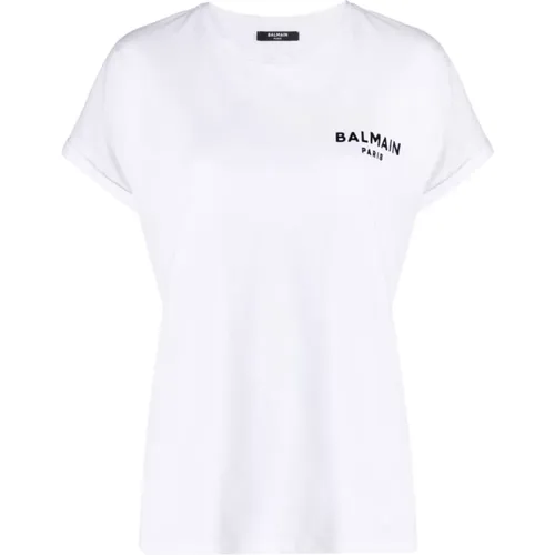 Balmain - Tops > T-Shirts - White - Balmain - Modalova